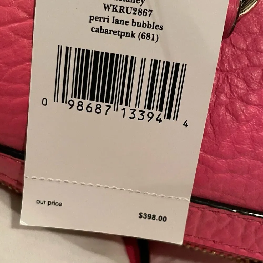 ♠️ NWT Vintage Kate Spade Delaney Perri Lane Bubbles satchel in Cabaret Pink